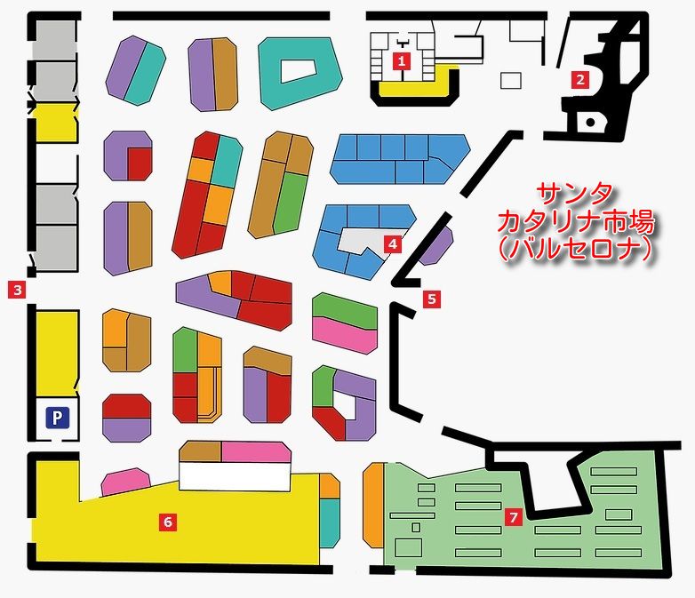 市場　フロアマップ