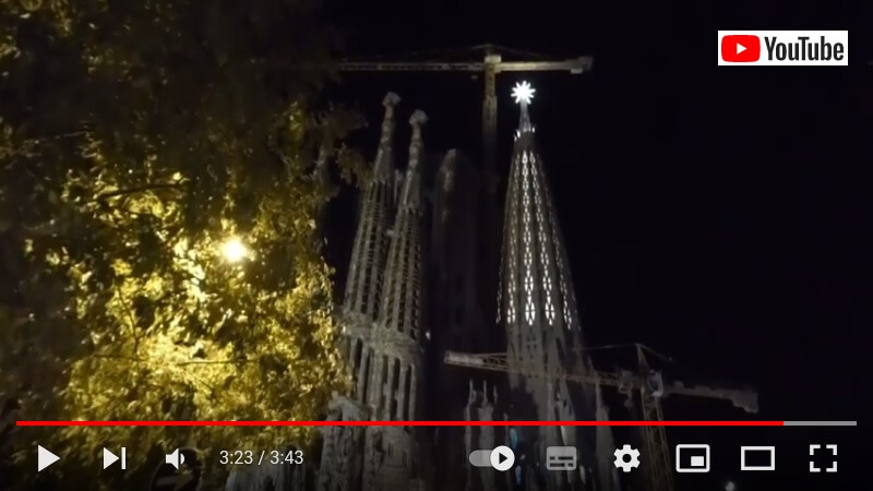 マリアの塔　点灯