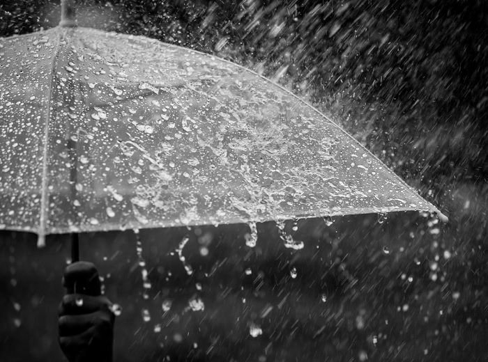 雨が降る日