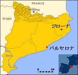 ジローナ　マップ