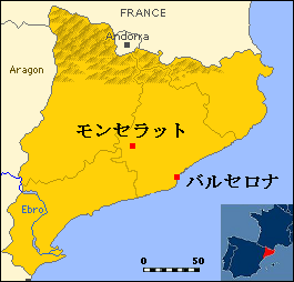 モンセラット　地図