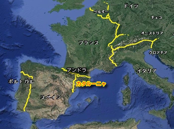カタルーニャ地図 スペイン北東部 カタルーニャ の観光マップ ２０２１年 バルセロナ観光 フリープランなら カタルーニャ観光