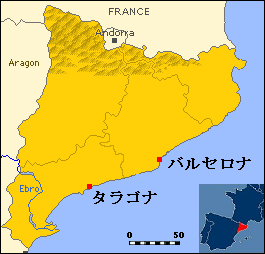 タラゴナ　地図