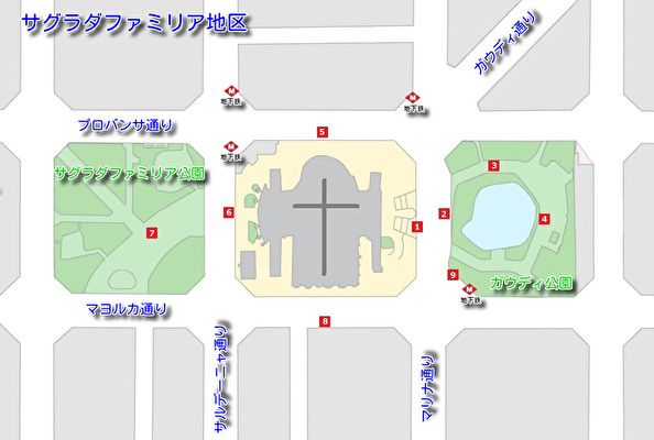 サグラダファミリア　おすすめのコース